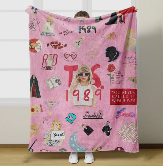 Taylor Swift fleece throw blanket