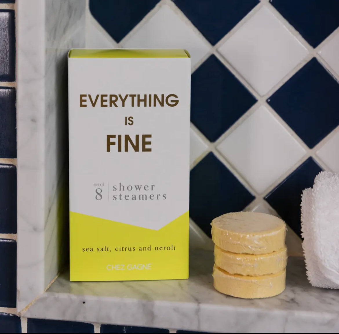 Everything Is Fine Shower Steamers - Sea Salt, Citrus &
Neroli