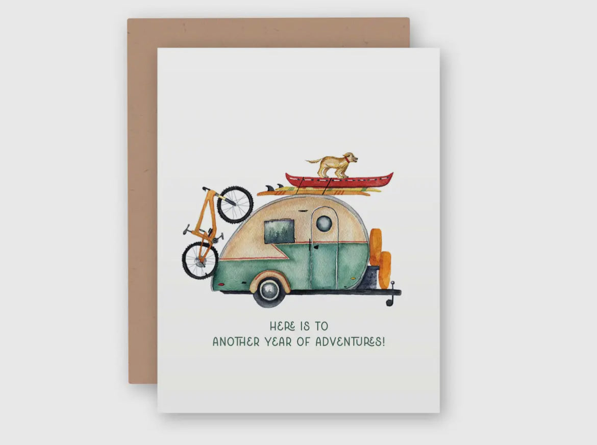 Adventure Awaits greeting card