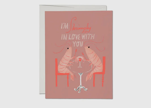 Shrimply in Love Card