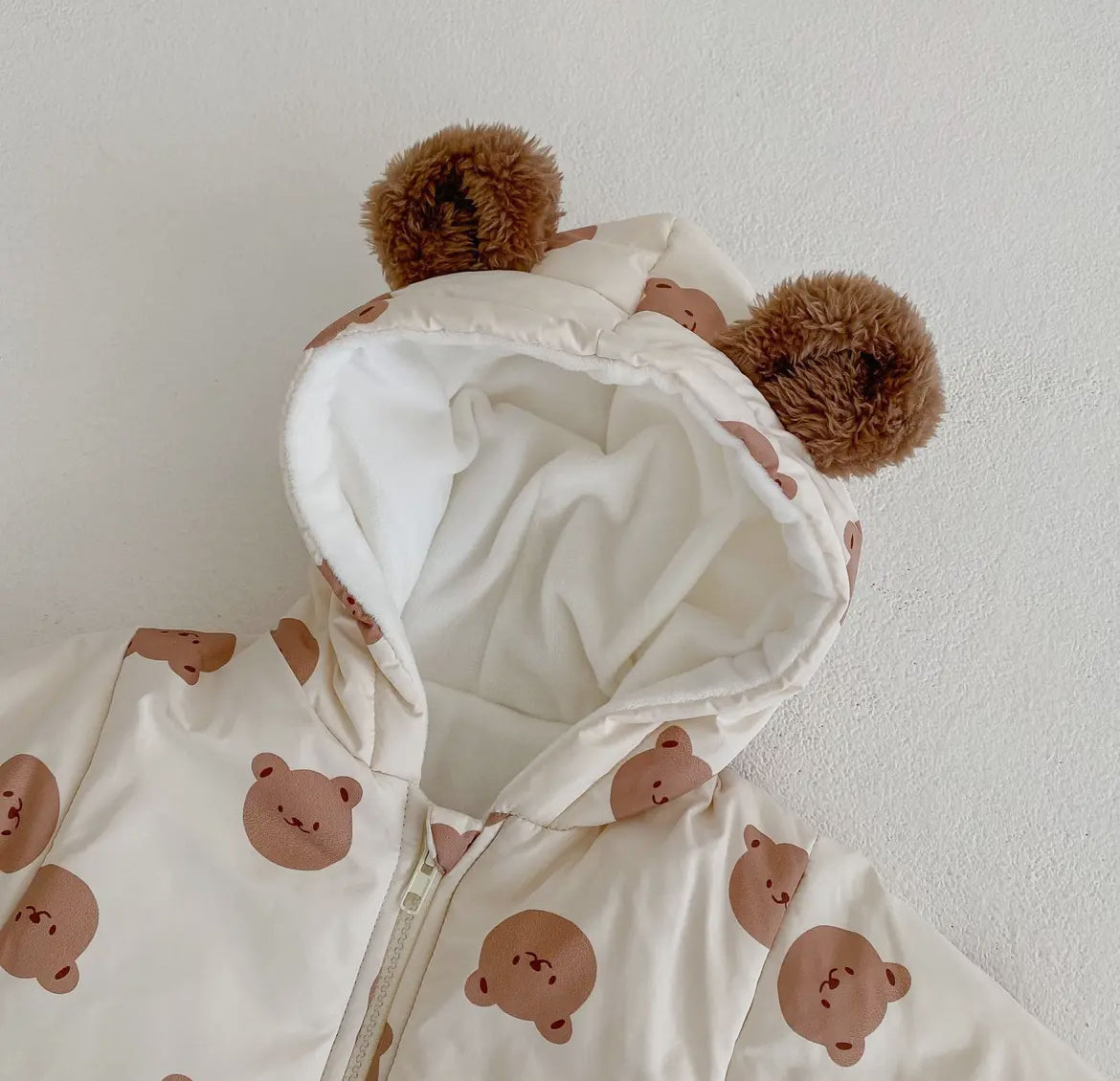 Warm Bear Hooded Jumpsuit 🧸