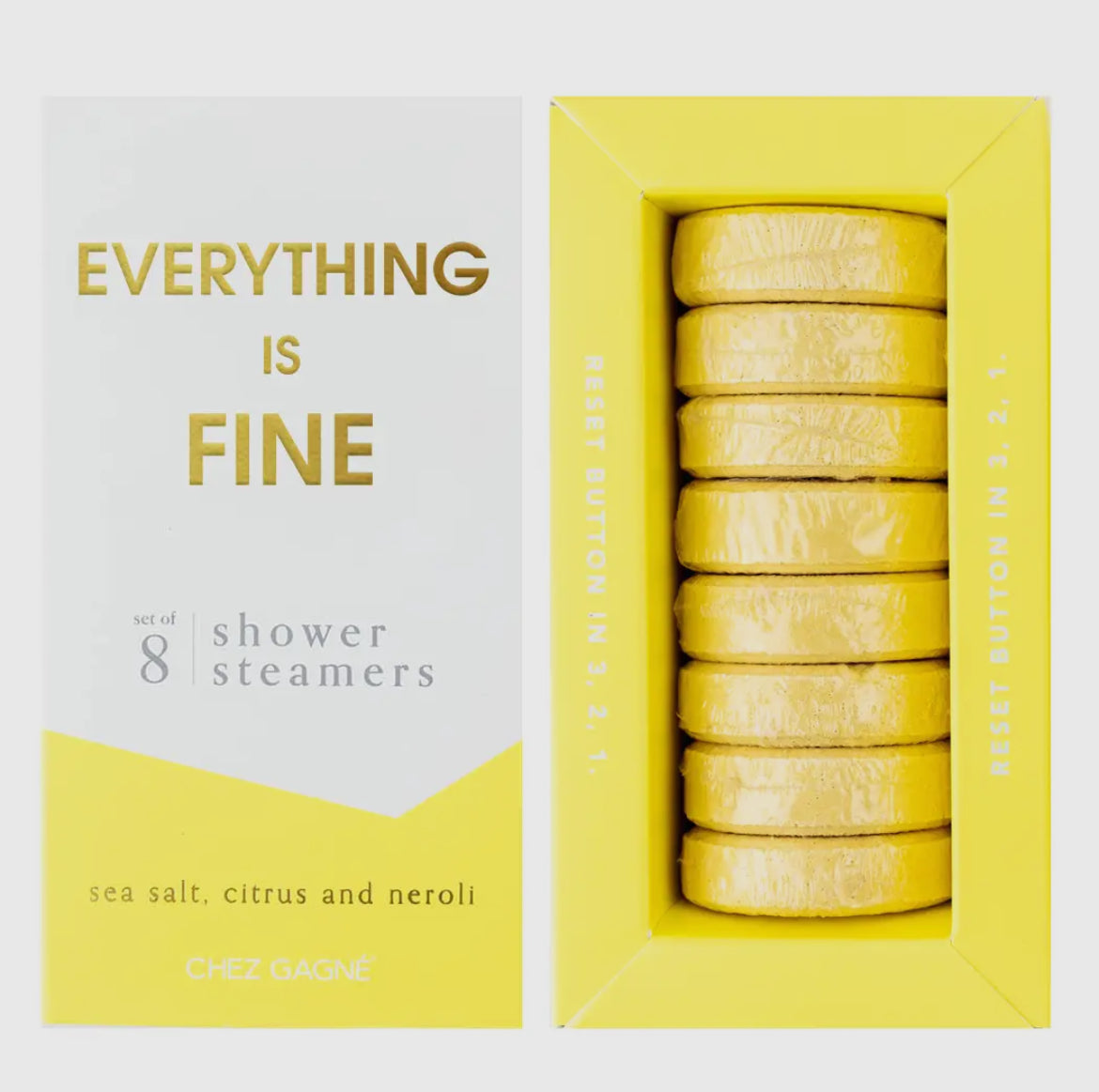 Everything Is Fine Shower Steamers - Sea Salt, Citrus &
Neroli