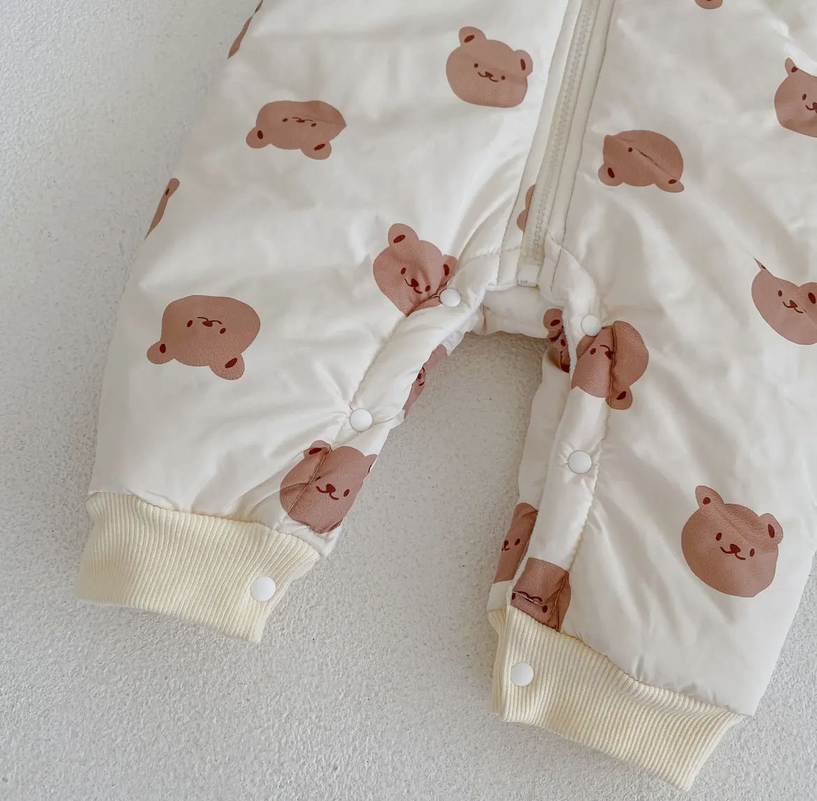 Warm Bear Hooded Jumpsuit 🧸