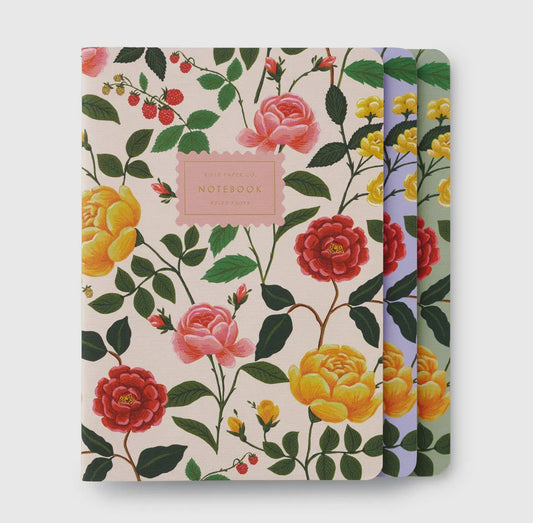 Assorted Set of 3
Roses Notebooks