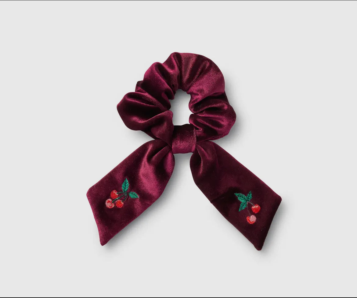 Cherries Embroidered
Scrunchie